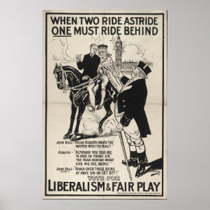 Liberalismus und Fairness Poster