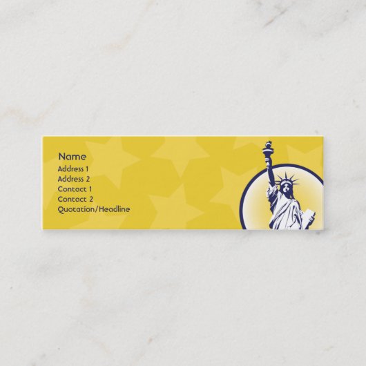 Liberalist - dünn mini visitenkarte (Vorderseite)