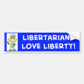 Liberalist-Liebe-Freiheit libbie Autoaufkleber (Vorne)