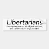 Liberalisten Autoaufkleber (Vorne)