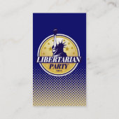 Liberalistische Party-Geschäfts-Karten Visitenkarte (Rückseite)