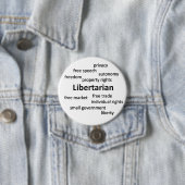 Liberalistische Philosophie und Werte Button (Beispiel)