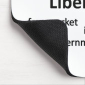Liberalistische Philosophie und Werte Mousepad (Ecke)