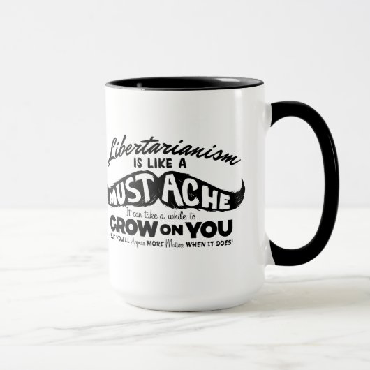 Liberalistische Schnurrbart-Tasse Tasse (Rechts)