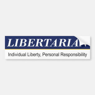 Liberalistischer Autoaufkleber