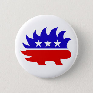 Liberalistischer Party-Logo-Knopf Button