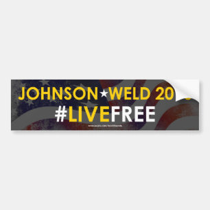 Liberalistisches Autoaufkleber Johnsons/der