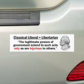 Liberalistisches Jefferson Autoaufkleber (Auf Auto)