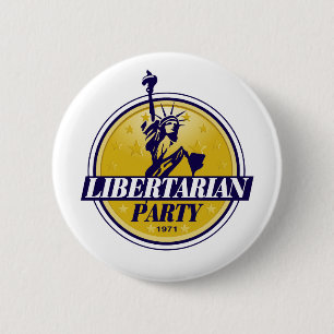 Liberalistisches politisches Party-Logo Button