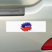 Liberalistisches Stachelschwein 3D Autoaufkleber (Auf Auto)