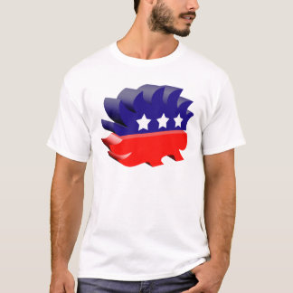 Liberalistisches Stachelschwein 3D T-Shirt