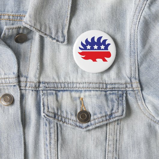 liberalistisches Stachelschwein Button (Beispiel)