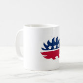 Liberalistisches Stachelschwein Kaffeetasse (Vorderseite Links)