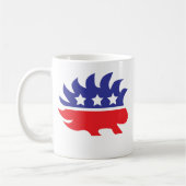 liberalistisches Stachelschwein Kaffeetasse (Links)
