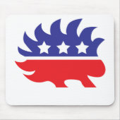 liberalistisches Stachelschwein Mousepad (Vorne)