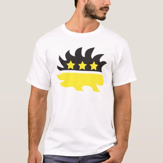 Liberalistisches Stachelschweinlogo (Gelb) T-Shirt (Vorderseite)