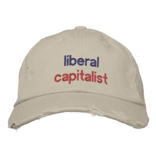 Liberalkapitalistischer Funny Political Bestickte Baseballkappe
