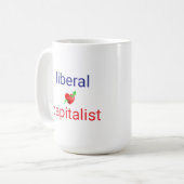 Liberalkapitalistischer Funny Political Kaffeetasse (Vorderseite Links)