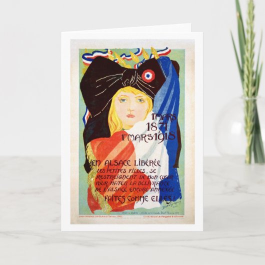 Liberated Alsace - French Karte (Vorderseite)
