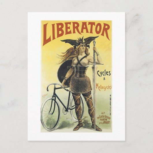 Liberator-Zyklen und Motorräder Postkarte (Vorderseite)