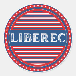 Liberec City Pride Emblem – Czech Identity Runder Aufkleber