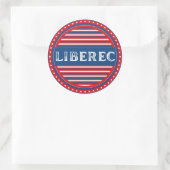 Liberec City Pride Emblem – Czech Identity Runder Aufkleber (Tasche)