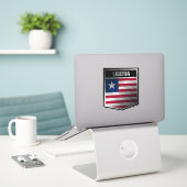 Liberia Aufkleber (Laptop auf Schreibtisch)