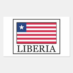 Liberia-Aufkleber Rechteckiger Aufkleber