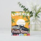 Liberia, Costa Rica Reiseplakat Postkarte (Stehend Vorderseite)