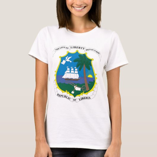 Liberia-Emblem T-Shirt (Vorderseite)