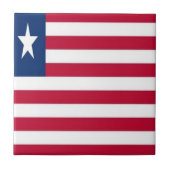 LIBERIA, FLAG, Afrika, Fliese (Vorderseite)