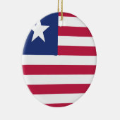 Liberia Flag Emblem Keramik Ornament (Rechts)