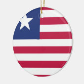 Liberia Flag Emblem Keramik Ornament (Links)