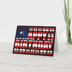 Liberia Flag Geburtstagskarte Karte