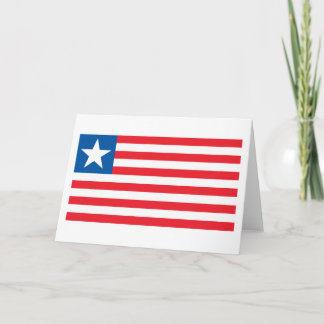 Liberia Flag Grußkarte Karte