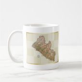 Liberia Flag + Karte Tasse (Links)