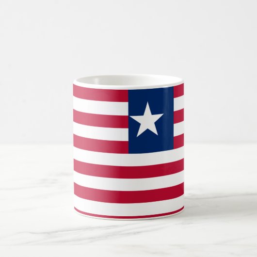 Liberia Flag Keramik Tasse (Mittel)