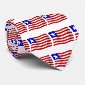 Liberia Flag Krawatte (Gerollt)