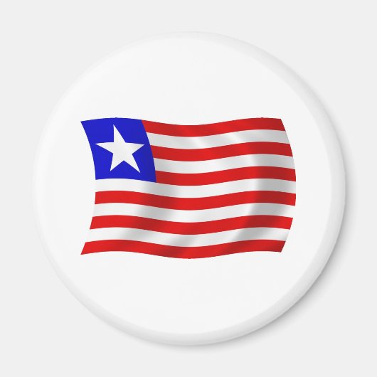 Liberia Flag Magnet (Vorne)