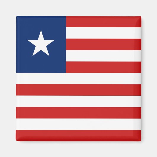 Liberia Flag Magnet (Vorne)