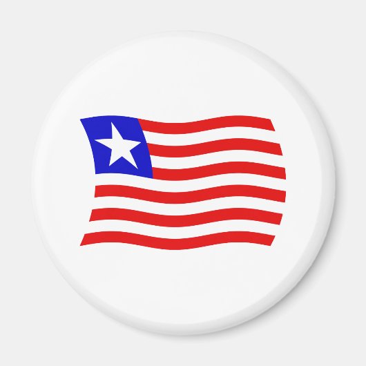 Liberia Flag Magnet (Vorne)