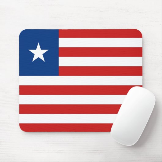 Liberia Flag Mousepad (Mit Mouse)