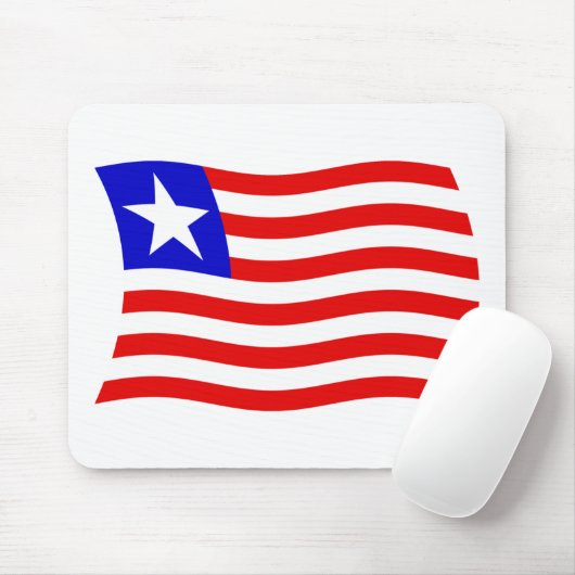 Liberia Flag Mousepad (Mit Mouse)