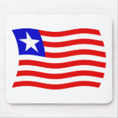 Liberia Flag Mousepad (Vorne)