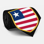 Liberia Flag Neck Tie Krawatte (Gerollt)