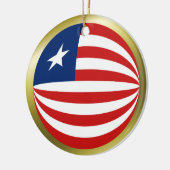 Liberia Flag Ornament (Links)