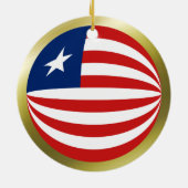 Liberia Flag Ornament (Hinten)