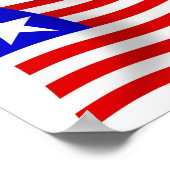 Liberia Flag Poster Print (Ecke)