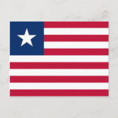 Liberia Flag Postkarte (Vorderseite)