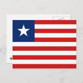 Liberia Flag Postkarte (Vorne/Hinten)